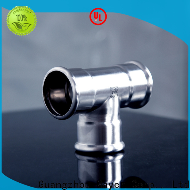 Mayer New stainless steel tee factory gas supply