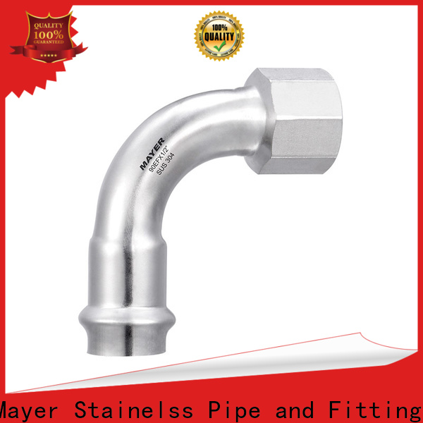 Mayer steel elbow fitting for business industrial oil pipe system