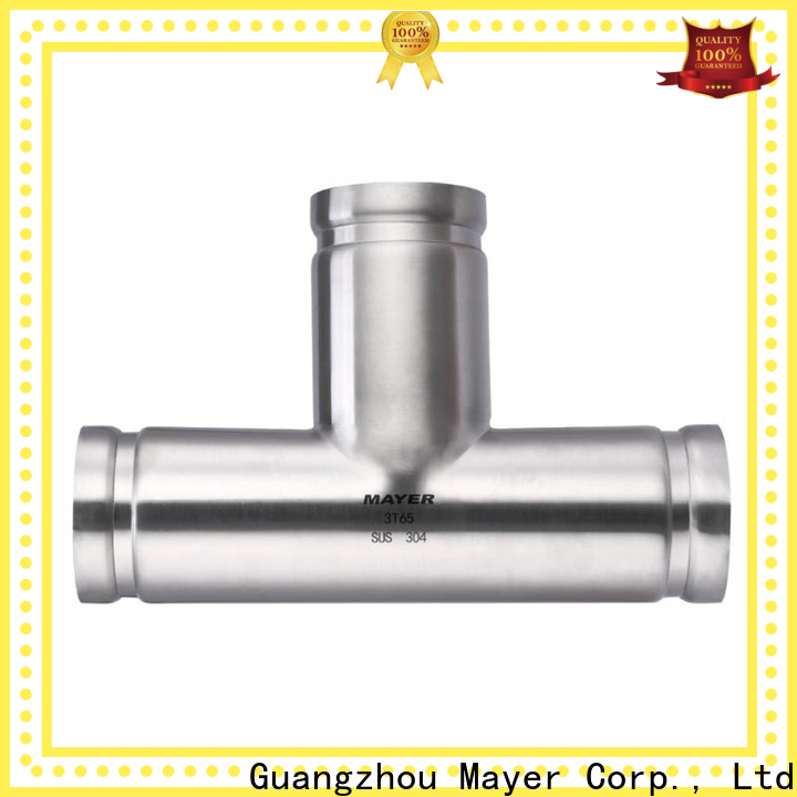 Mayer stainless grooved fitting suppliers water pipeline