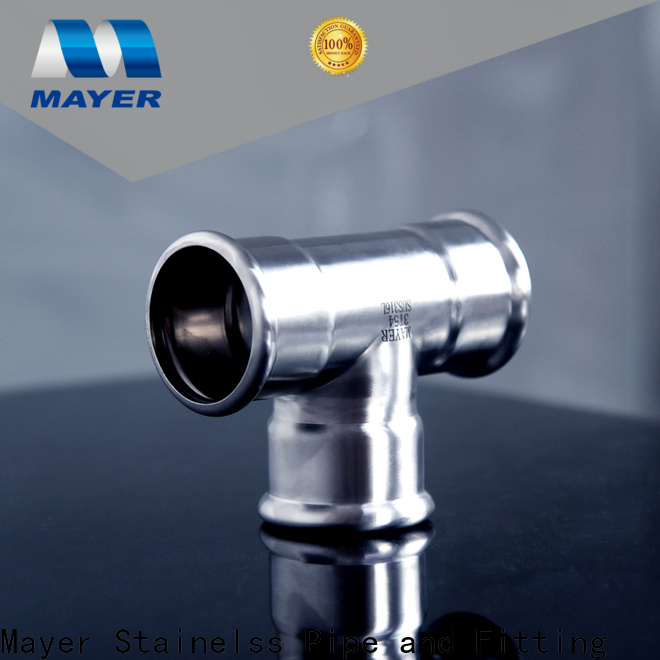 Mayer High-quality stainless steel tee manufacturers gas supply
