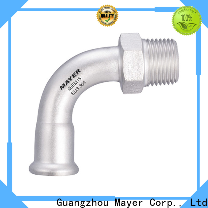 Mayer stainless elbow pipe fitting company tap water system