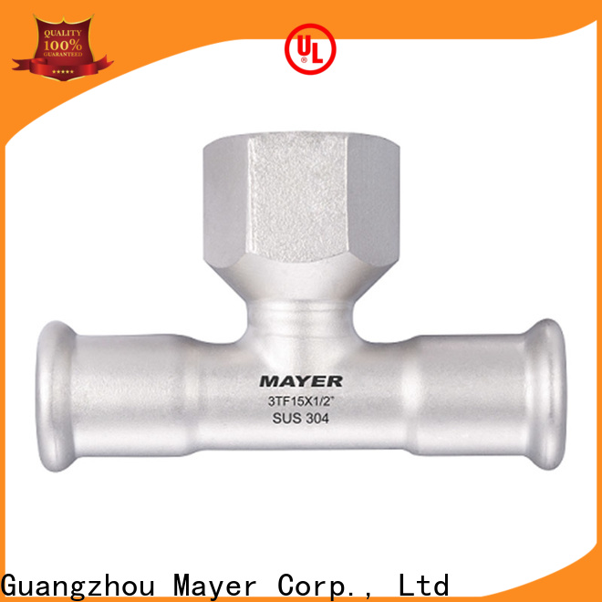 Mayer Wholesale tee stainless steel for sale gas supply