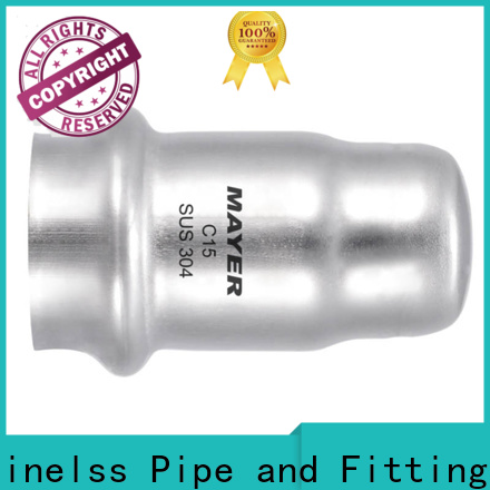 Mayer profile end cap stainless steel supply gas pipeline
