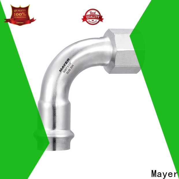 Mayer female elbow pipe fitting factory tap water system