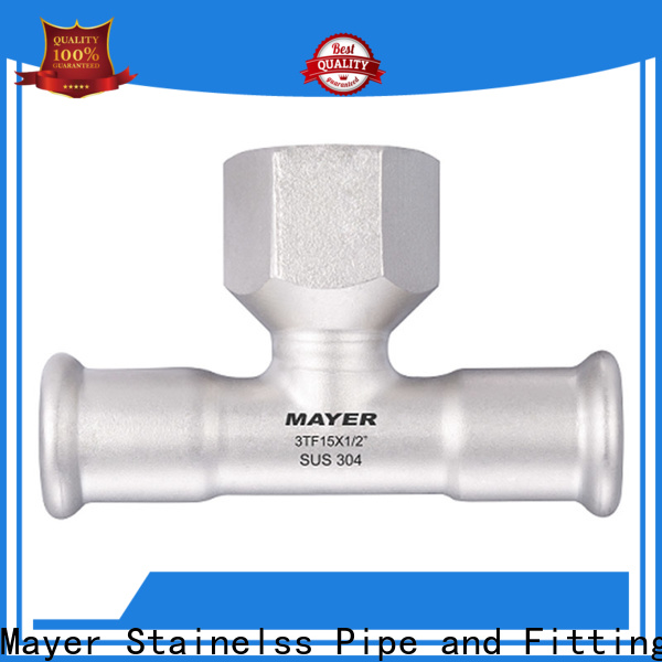 Mayer Top tee pipe fitting suppliers water supply