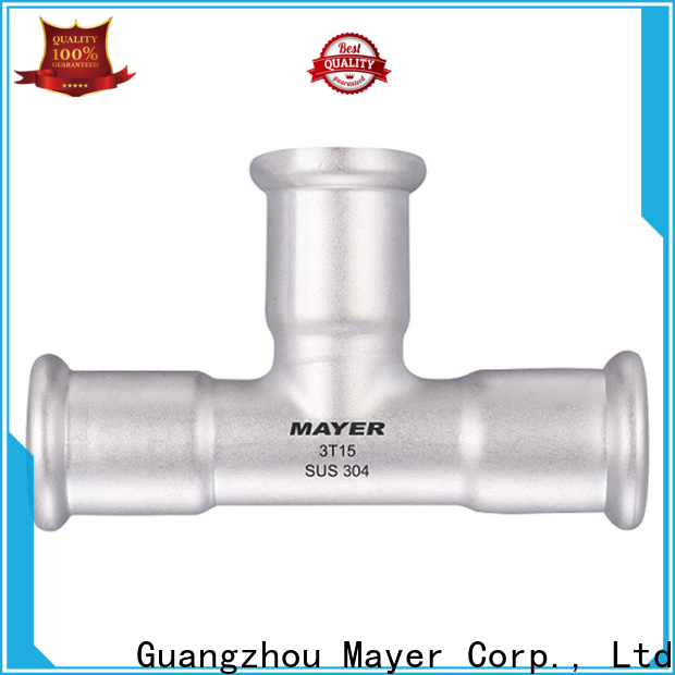 Mayer pipe stainless steel tee fittings manufacturers gas supply