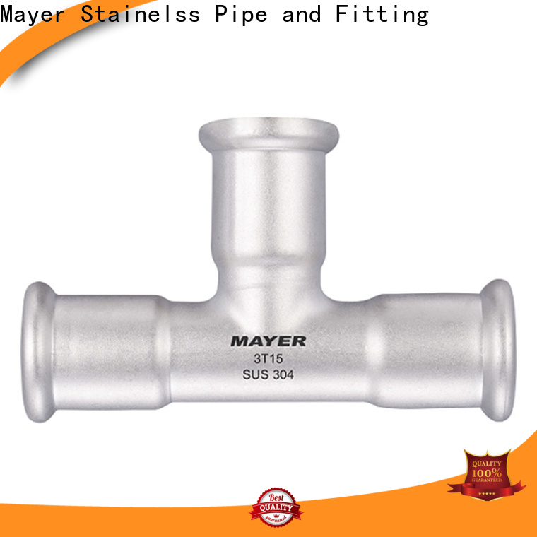 Mayer Latest tee stainless steel suppliers gas supply