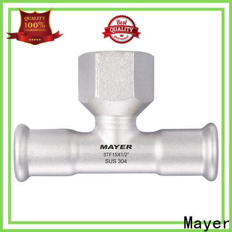 Mayer Top stainless steel tee supply gas supply