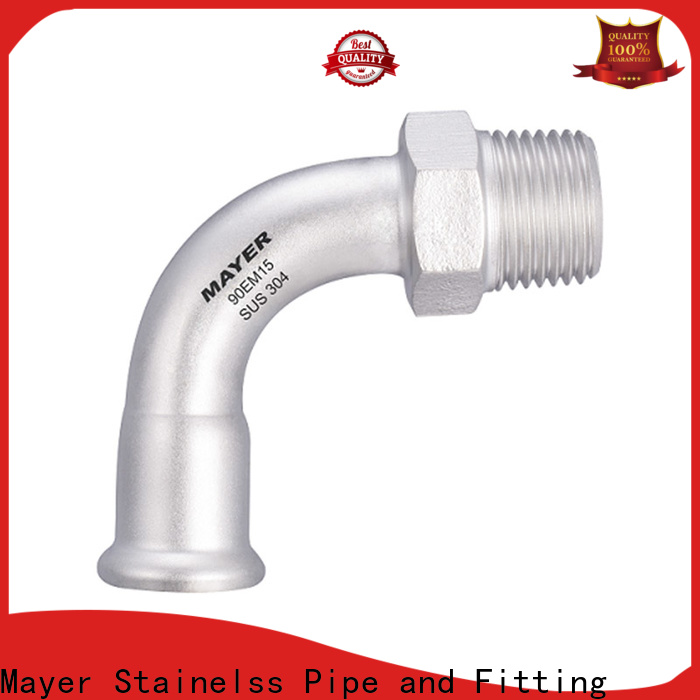 Custom fitting elbow fitting for business tap water system