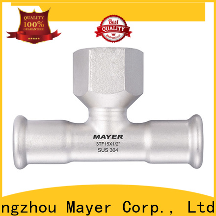 Mayer Wholesale stainless steel tee fittings factory water supply