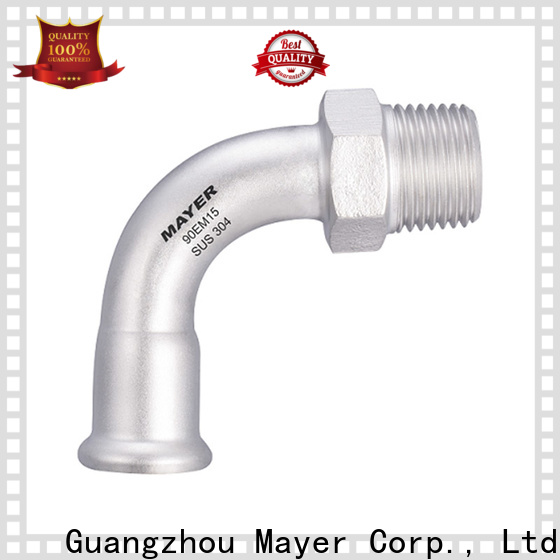 Mayer stainless fitting elbow factory potable water system