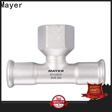 Mayer gas branch tee fitting supply water supply
