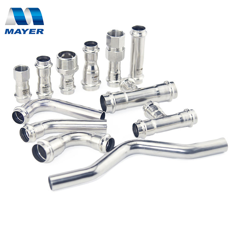 China Supplier stainless steel pipe fitting names and parts tee ELBOW Coupling Union