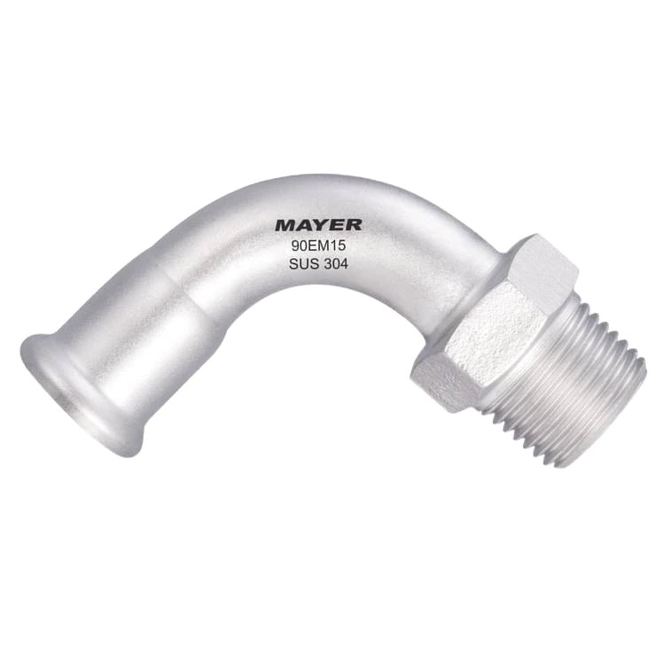 Hot and Cold Water Stainless Steel Plumbing Material Equal diameter Elbow 90 degree Bend