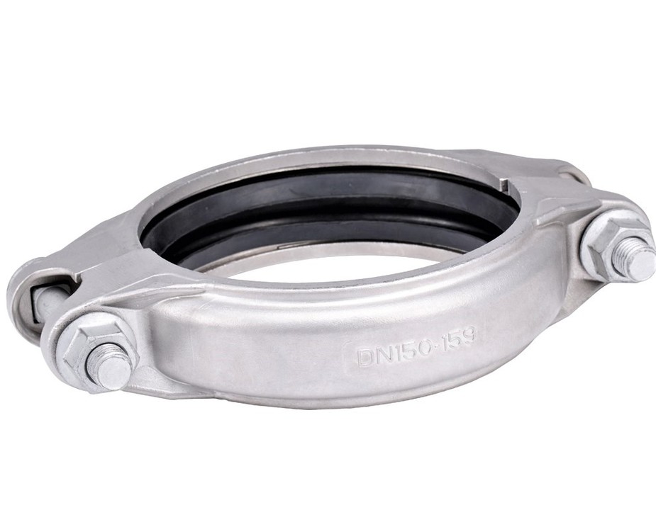 Stainless steel sanitary pipe clamp DN125-300 For Gas and water pipelines