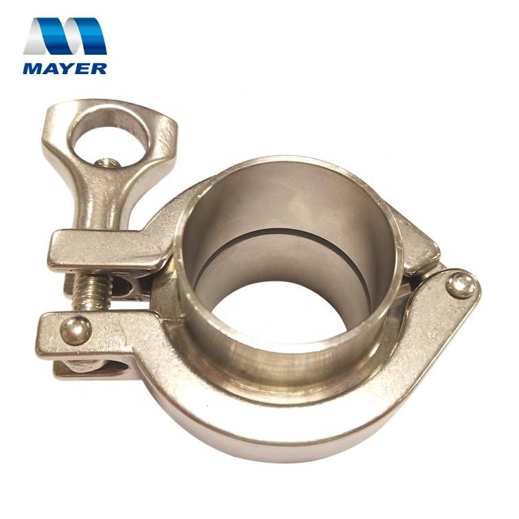 Stainless steel Tri-Clover clamp single pin food grade flange