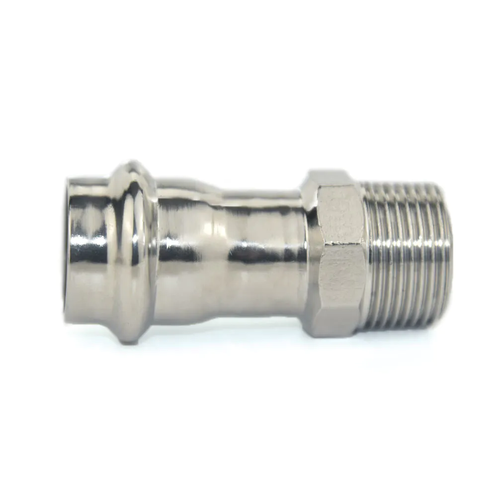 SS 304 316L Male Coupling Fitting V Profile Fitting With WaterMark