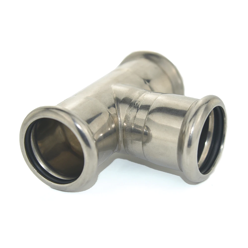 Good Quality Stainless Steel 304/316L Polishing Surface Sanitary Equal Tee Fitting