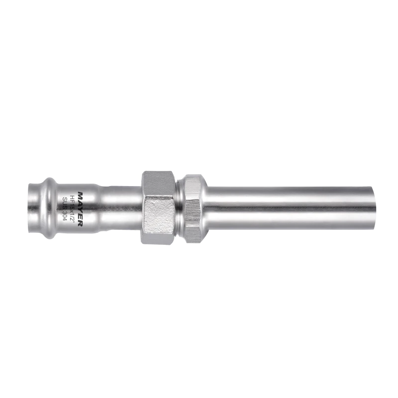 Mayer Stainless Steel Pipe Press Fitting Connector Compression Pipe Adapters Union Fittings