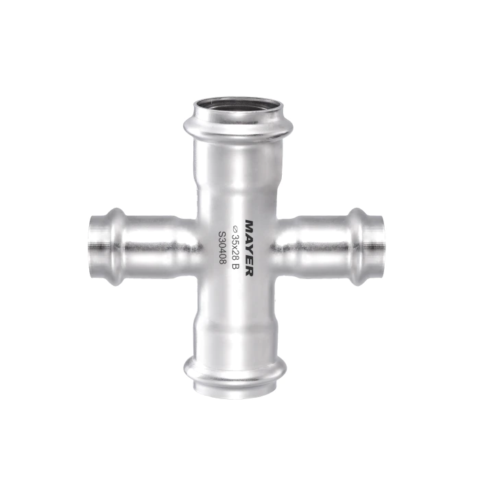 free samples stainless water pipe fittings reducer cross fittings for water supply pipe