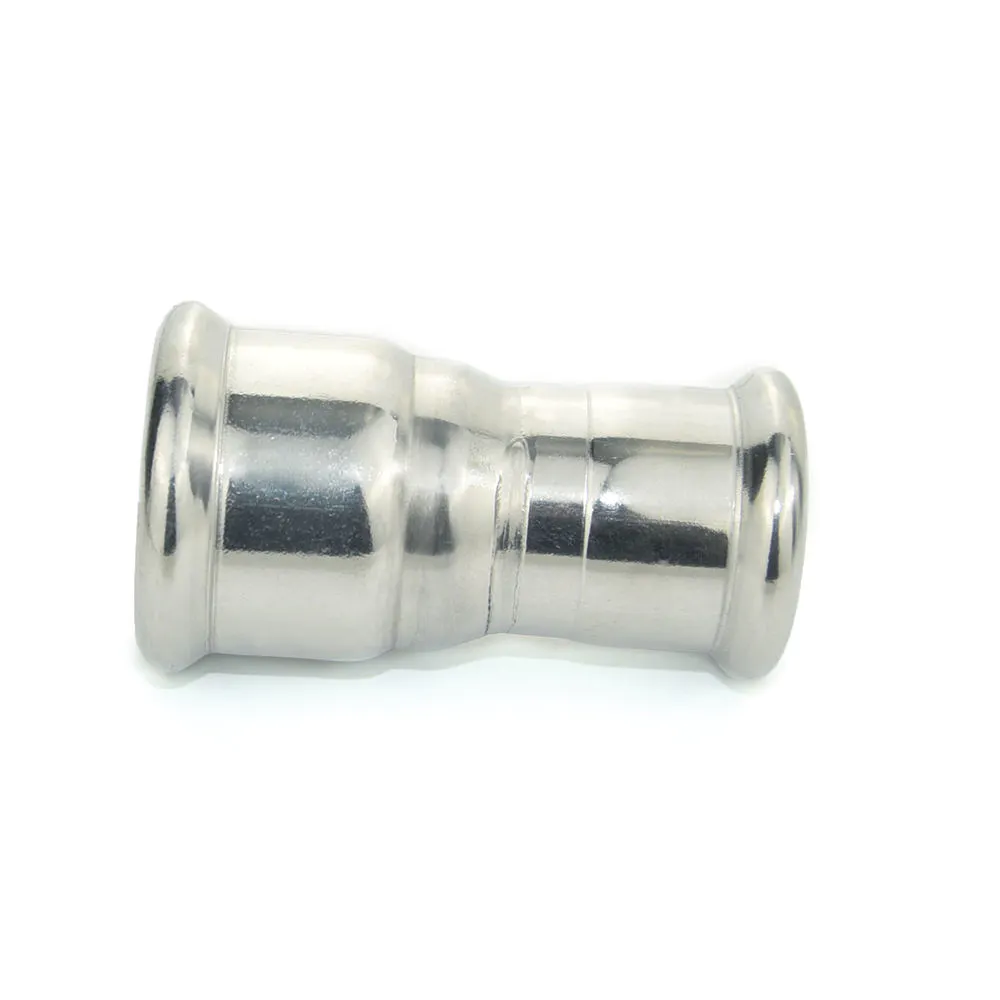 stainless steel 304/316L reducing coupling pipe fittings press M type fitting