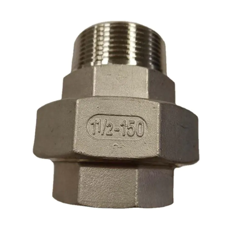 factory price adapter with union nut stainless steel fitting