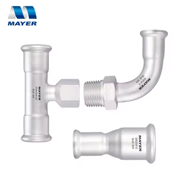 High quality Stainless Steel pipe Fittings elbow tee coupler joint