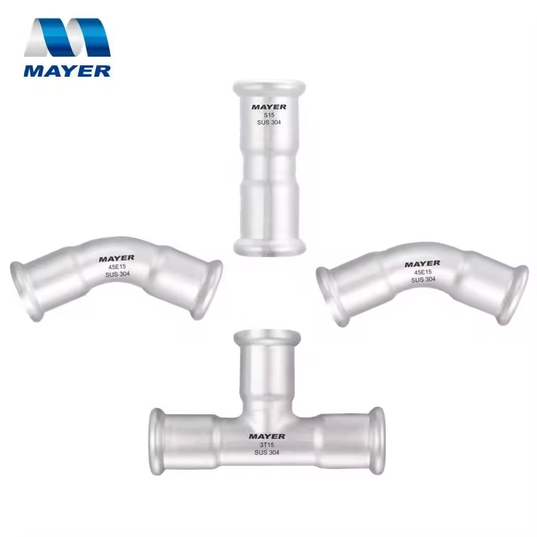 Factory Price 304 316 Stainless Steel Pipe fittings Connectors plumbing joint