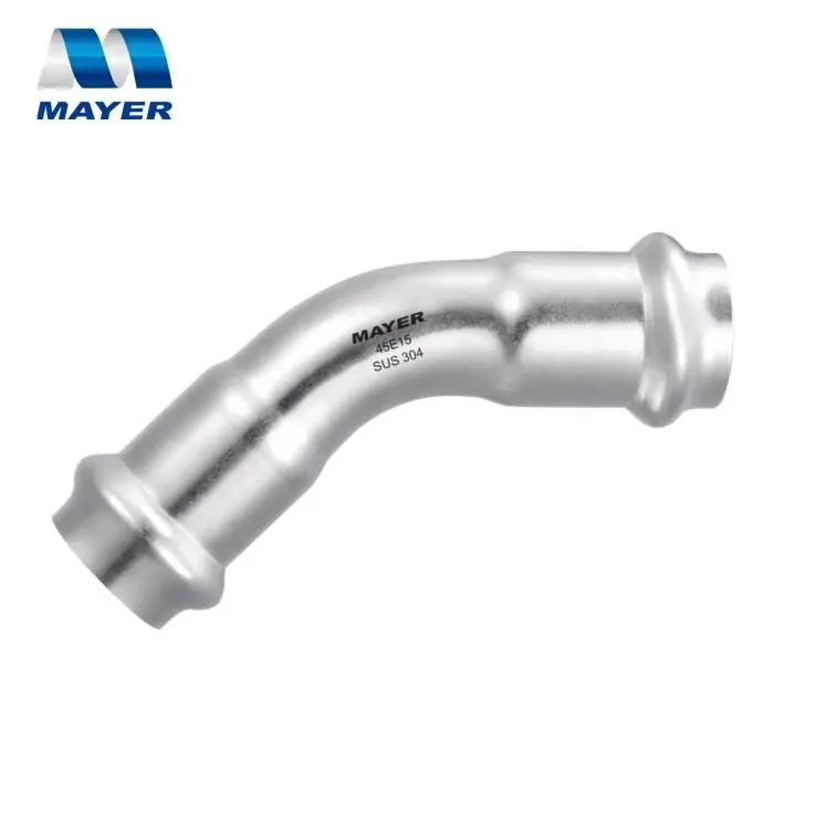 Factory Price Press Plumbing elbow fittings Stainless Steel Fitting