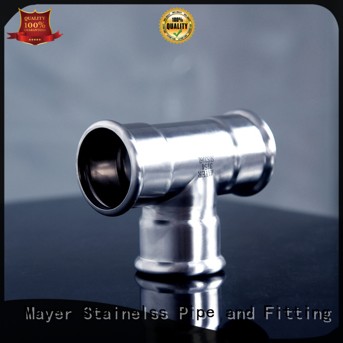 Custom branch tee stainless supply gas supply