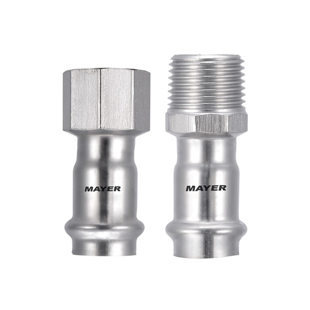 Adaptor With Female/Male Thread V Press Fitting