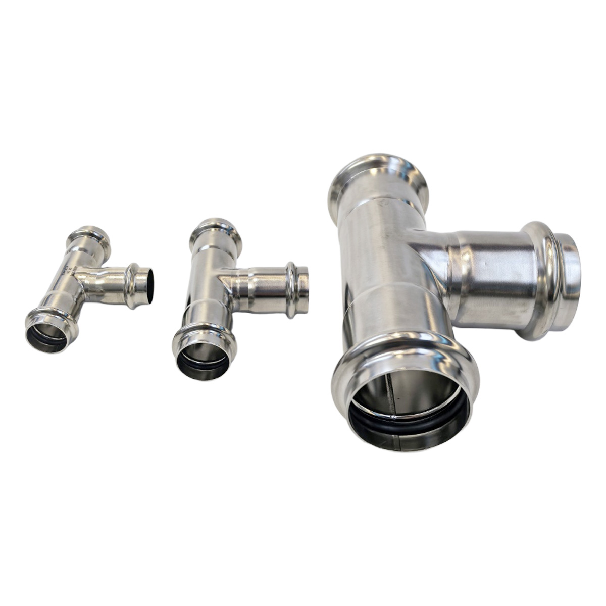 Sanitary Equal Tee Steel Water Pipe Fittings 304/316l Food Grade for Drinking Water